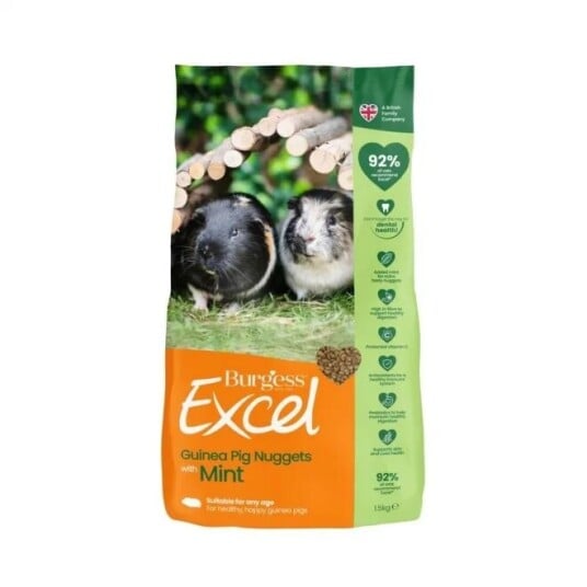 Burgess Excel Guinea Pig Adult With Mint (10 kg)
