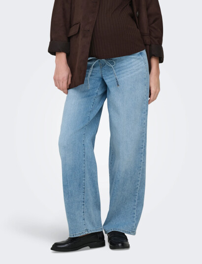 Only Maternity Olmgianna Straight Dot450 Dnm Noos Blue M x 32