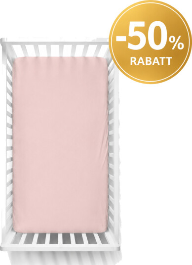 Babysteps Laken Til Sprinkelseng 60x120cm Powder Rose Babysteps Laken Til Sprinkelseng 60x120cm Powder Rose