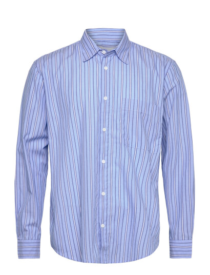 Garment Project Relaxed Long Sleeved Shirt Blue S Blue M Garment Project Relaxed Long Sleeved Shirt Blue S Blue M