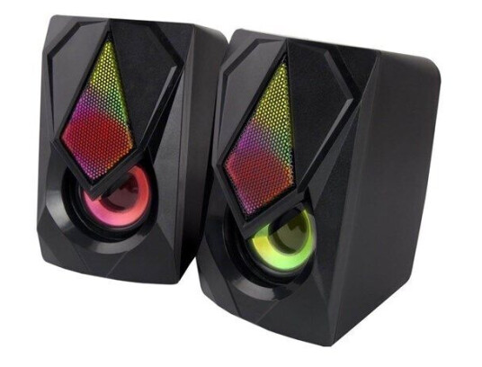 Esperanza SPEAKERS 2.0 USB LED RAINBOW BOOGIE - Svart