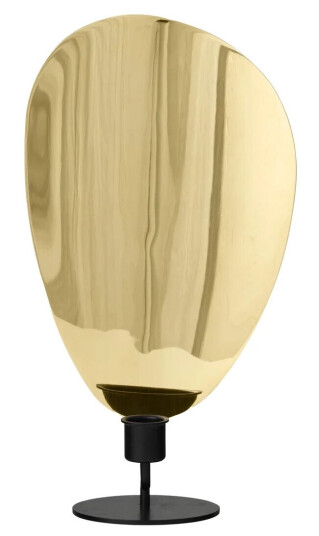 Audo Copenhagen Flambeau lysestake 30 cm Black-polished brass