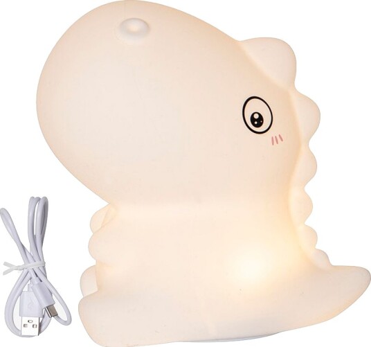 Star Trading Nattlys Dinosaur Functional LED Hvit Barnelamper