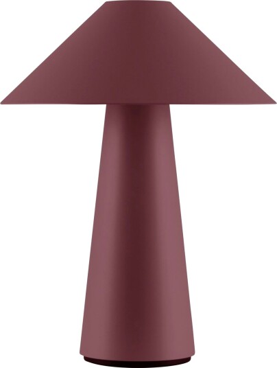 Cannes oppladbar bordlampe Burgunder Cannes oppladbar bordlampe Burgunder