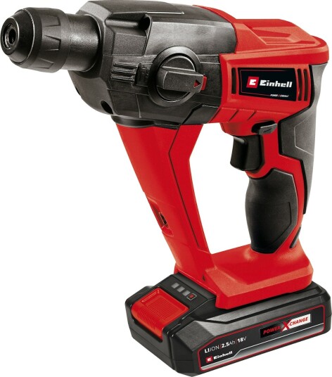 Einhell TE-HD 18 Li batteridrevet borhammer med 3 funksjoner 1x18 V / 2,5 Ah batteri og lader Einhell TE-HD 18 Li batteridrevet borhammer med 3 funksjoner 1x18 V / 2,5 Ah batteri og lader