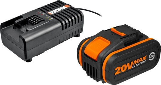 Worx batteri og lader WA3604 20V 4,0Ah Worx batteri og lader WA3604 20V 4,0Ah