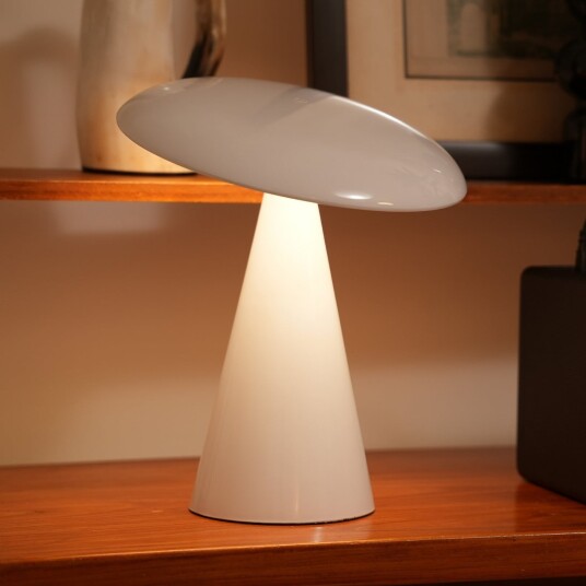 Kinoko LED bordlampe med batteri hvit blank 27 cm CCT – Beacon Beacon Lighting Stue Moderne Plast Med skjerm