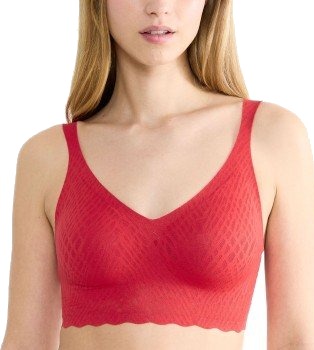 Sloggi Bh Zero Feel Bliss Bralette Rød Small Dame
