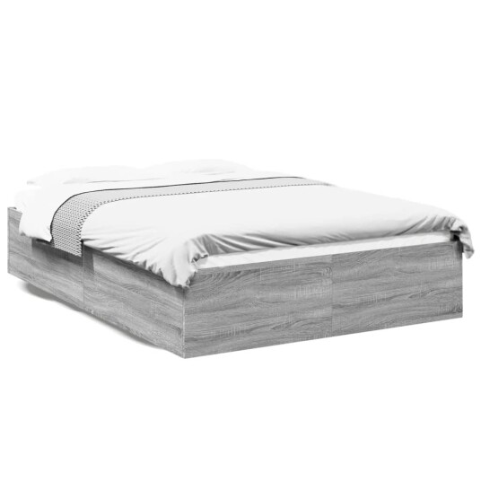  Sengeramme grå sonoma 150x200 cm konstruert tre 8721102616501