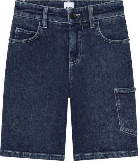 BOSS DenimshortStone Pulverisering BOSS 8 år 128 Shorts Blå