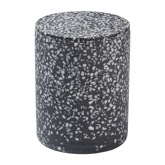 Humdakin Terrazzo vase med lokk Ø13 cm Black