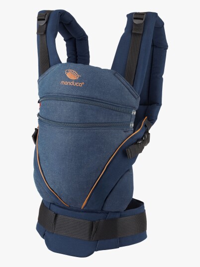 manduca Bæresele XT Cotton Denimblue-Toffee manduca Bæresele XT Cotton Denimblue-Toffee