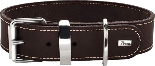 Hunter Aalborg Special Halsbånd Dark Brown 55 cm