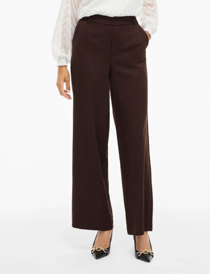 Vila Vivarone Hw Wide Pant Noos Brown 42