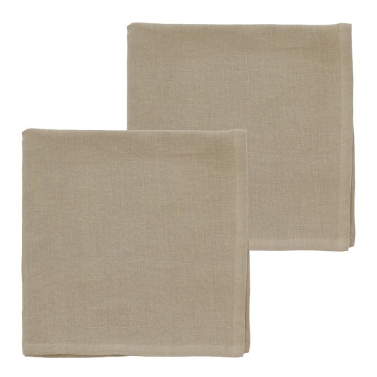 Södahl Pure Linen tøyserviett 2 stk nature Södahl Pure Linen tøyserviett 2 stk nature