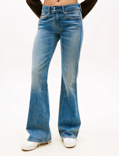 Tommy Jeans Sia Low Bootcut Ei2033 Blue 28 x 32