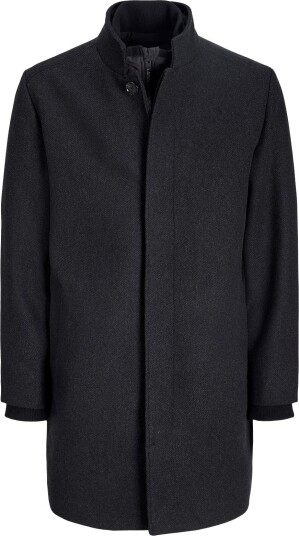 Jack & Jones Jjemelton Wool Blend Coat Aw26 Sn - DARK GREY - M