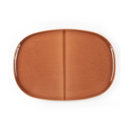 Heirol x Nosse Svelte tallerken oval 30 cm Terracotta