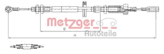 Bremsewire METZGER 1171.7