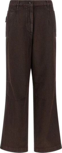 Dries Van Noten Dame Jeans Brun S,