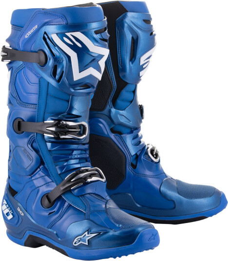 Alpinestars Tech 10 Motocross støvler Svart Blå Alpinestars Tech 10 Motocross støvler Svart Blå