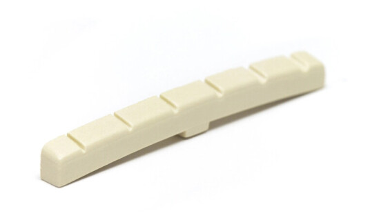 Graph Tech Tusq Xl Pql-5000-Ag - F-Style Aged Nut, Flat & Curved Bottom, Slotted