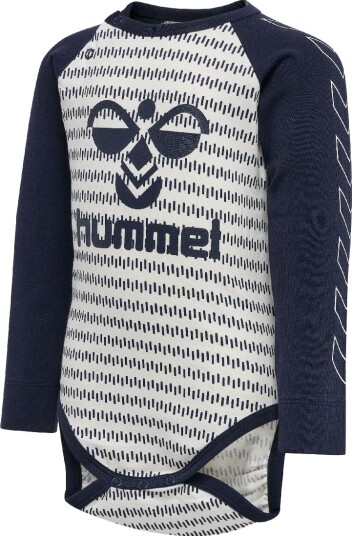 Hummel Body I/e hmlDesmond Black Iris Hummel 68 Langermet Body Blå Hvit 62