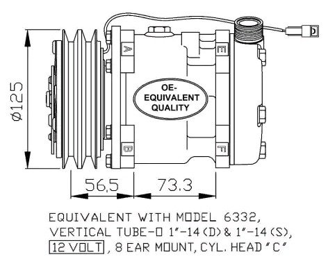 AC kompressor NRF 32802