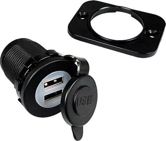 Strømuttak 12v 2 X Usb 2,1a Strømuttak 12v 2 X Usb 2,1a