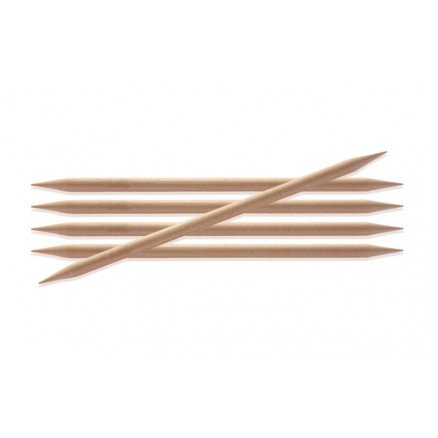 KnitPro Basix Birch Strømpepinner Bjørk 20cm 8,00mm / 7.9in US11