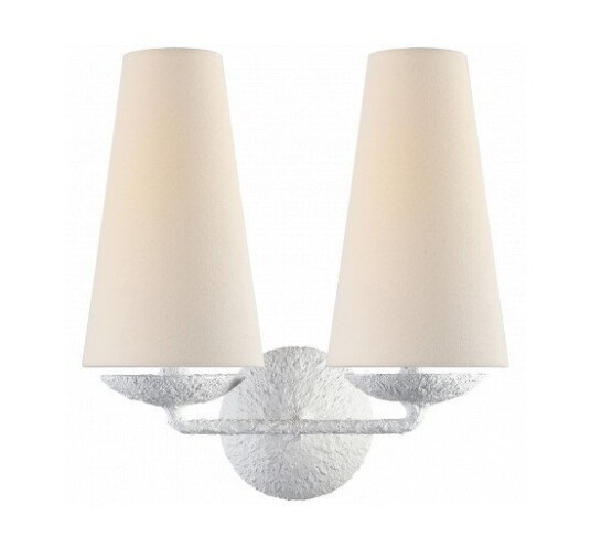 Fontaine Double Sconce Plaster Fontaine Double Sconce Plaster