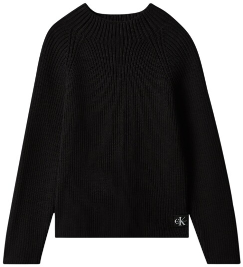 Calvin Klein Collegegenser Rib Chunky Pvh SvartSvart Calvin Klein 12 år (152) Collegegenser Brun