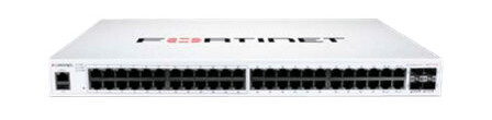FORTINET FortiSwitch-148F-POE is a performance/price competitive L2+ management switch with 48x GE t + 4x SFP+ t + 1x RJ45 console. t 1- 24 FORTINET FortiSwitch-148F-POE is a performance/price competitive L2+ management switch with 48x GE t + 4x SFP+ t + 1x RJ45 console. t 1- 24