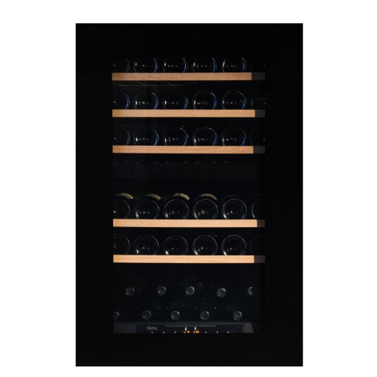 Pevino Majestic Push Open 42 flasker 2 kjølesoner Svart glassfront Integrerbar Pevino Majestic Push Open 42 flasker 2 kjølesoner Svart glassfront Integrerbar