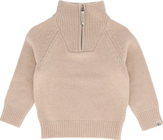 Gullkorn Norefjell ullgenser til barn beige 98 104 98 104
