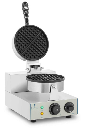 Royal Catering Vaffeljern - 1300 Watt - Rundt 10010317