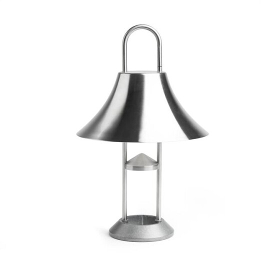 HAY Mousqueton Bærbar Lampe i Rustfritt Stål