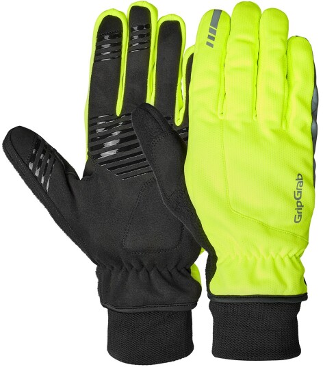 Gripgrab Windster 2 Windproof Winter Gloves Yellow Hi-Vis M, Yellow Hi-Vis