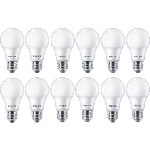 Philips CorePro E27 standardpære 12 pk 8W 4000K