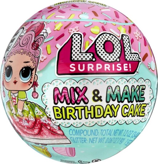 L.O.L. Surprise! Mix & Make Bursdagskake Tots Overraskelsesdukke 4+ år