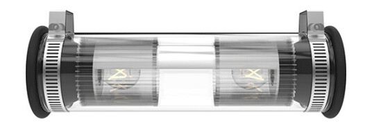 In The Tube 350 Vegglampe Sølv