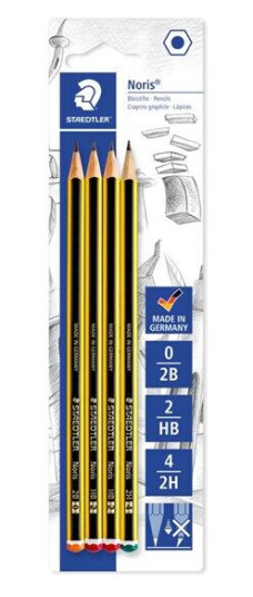 Staedtler Pencil Noris B-HB-H x4 bc 100% PEFC