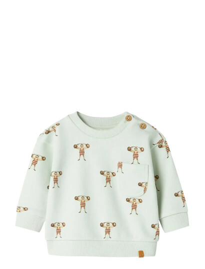 Lil"Atelier Nbmjobo Ls Loose Sweat Lil Green 56