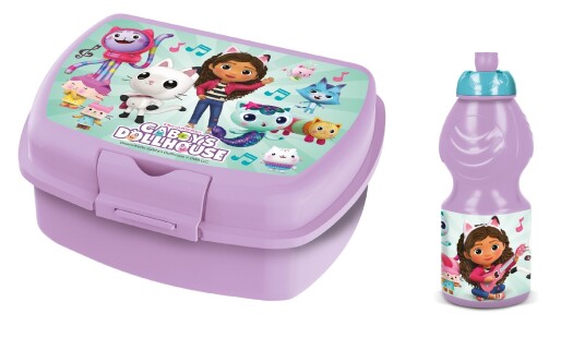 Stor Lunchbox & Sports Drinking Bottle Gabby's Dollhouse