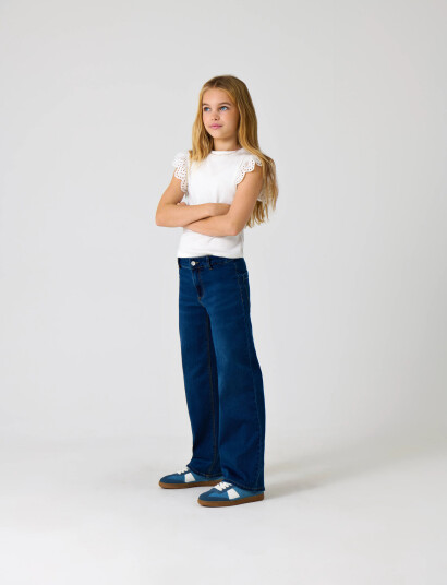 Kids Only Kogsylvie Clean Wde Leg Dnm Bj13964 Noos Blue 122