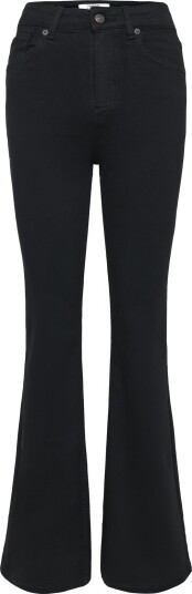 Topshop Tsjamie Hr Flare Dnm Jeans Bl Noos   Black   33 x 32