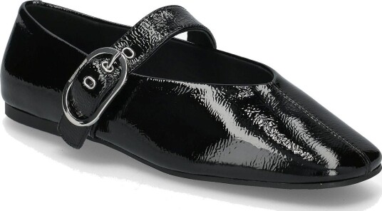 Tommy Hilfiger Shiny Leather Maryjane Flats BLACK 36