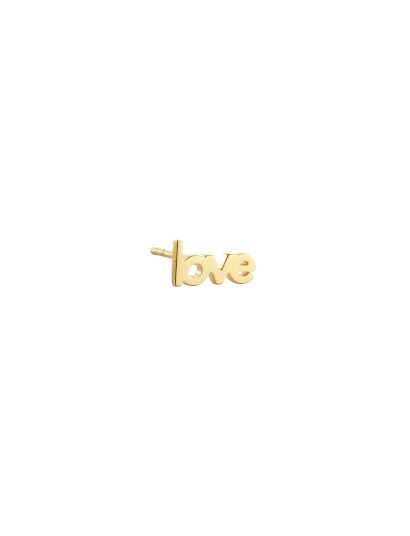 DESIGN LETTERS Vocabulary Stud   Goldplated (1 Pcs) |Guld |One Size