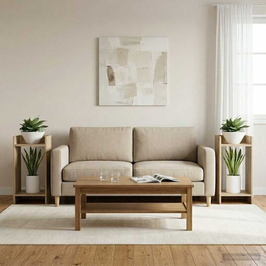 vidaXL Planteholder 2 stk. Sonoma eik 30 x 30 x 60 cm Konstruert tre