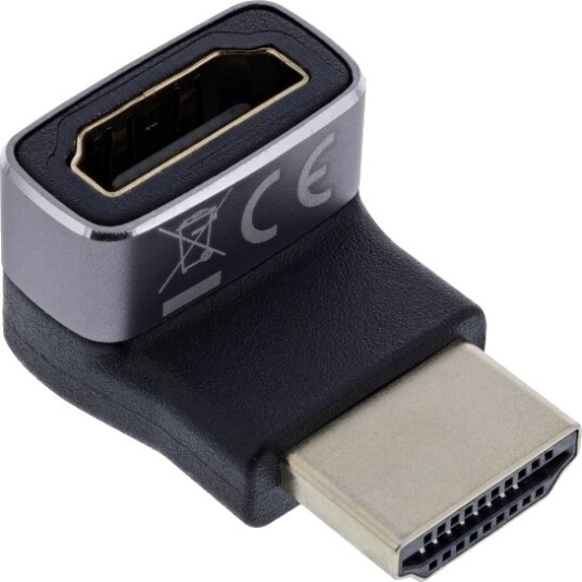 Inline Hdmi Adapter A Hannkontakt 90° Topp 8K Uhd 17991G